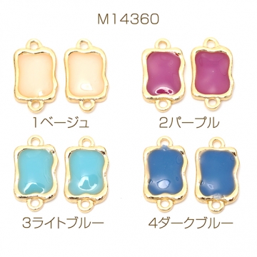 エポチャーム 幾何学 2カン付き 合金製 約9×16mm（4ヶ）