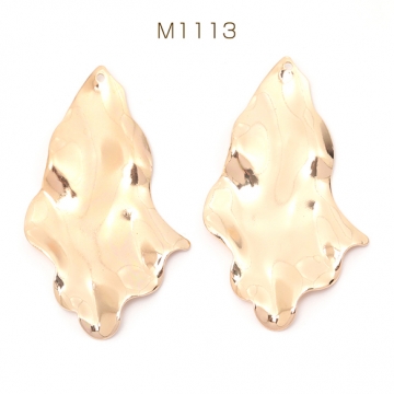 メタルチャーム 不規則 鉄製 約29×52mm(10ヶ)