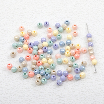 アクリルビーズ カラーミックス 穴あり 約6mm（20ｇ約205ヶ）
