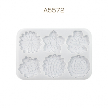 シリコンモールド フラワー型 蓮 バラ 向日葵 桜 椿 UVレジン型 樹脂粘土型 約13×19.1×6cm(1ヶ)