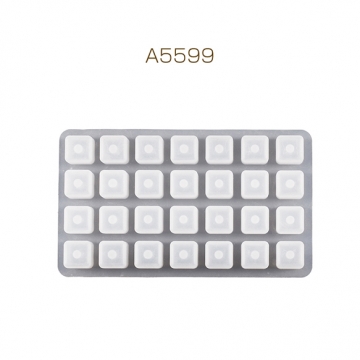 シリコンモールド 四角 UVレジン型 樹脂粘土型 約6.5×11.3×1.2cm(1ヶ)