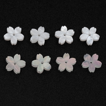 アセテートパーツ さくらパーツ 桜 高品質 穴あり チャームパーツ 約12mm（20ヶ）
