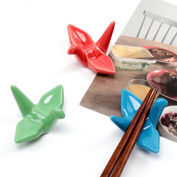 箸置き 陶器 セラミック千羽鶴 ダックスフント 箸枕 箸台 約4.5×6cm 高さ約3cm（１ヶ）※メール便不可