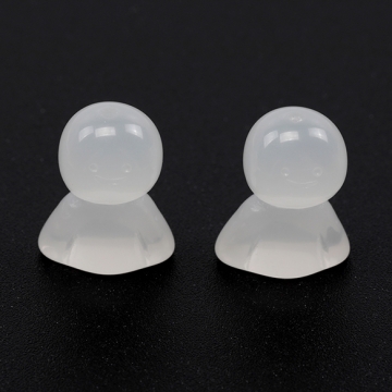 ミニチュアサンプルパーツ 樹脂パーツ てるてる坊主 ミニ 置物 可愛い アクセサリー 約12×15mm（4ヶ）