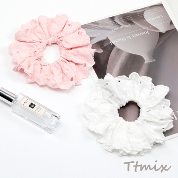 シュシュ レース 可愛い キュート ヘアゴム ヘアアクセサリー 髪留め 髪飾り（1ヶ）