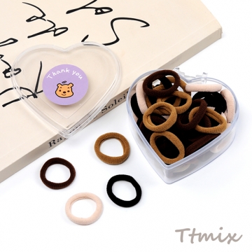 ヘアゴム ポリエステル お徳用ヘアゴム カラフル 子ども用 キッズ カラーミックス 約5×20mm（50ヶ）※メール便不可