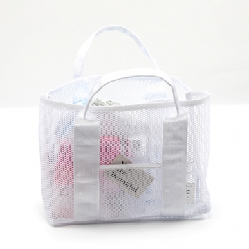 メッシュバッグ 携帯用ハンドバッグ ショッピング ビーチ プール キャンプ 約13×25×38cm（1ヶ）