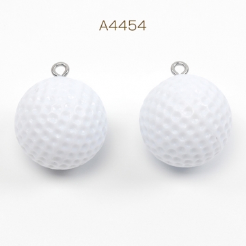 ミニチュアチャーム プラスチック ゴルフボール 玉 スポーツ クラブ 約20mm（1ヶ）