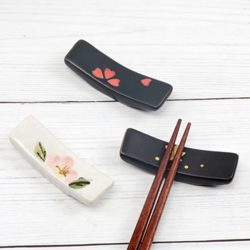 箸置き 陶器 和風 ブリッジ型 キッチン用品 食器 約2×6.8cm高1.5cm（1ヶ）