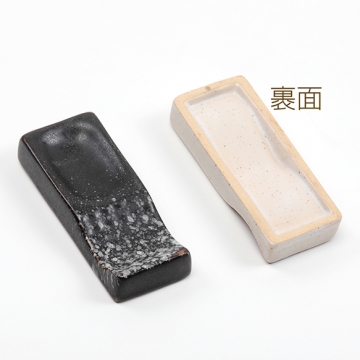 箸置き 陶器 和風 両用はし置き スプーン置き 長方形 キッチン用品 食器 約3.3×7.7cm高1.5cm（1ヶ）
