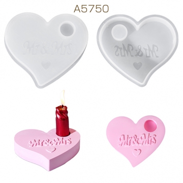 シリコンモールド レジンシリコンモールド ハート約94×22×105mm（1ヶ）