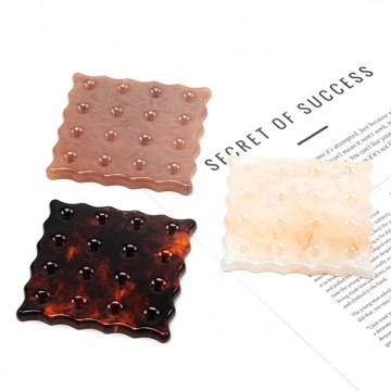 樹脂コースター クッキー風コースター INS風シンプルカップマット 約8.5×8.5cm（1ヶ）