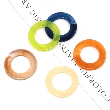 アクリルパーツ アクリル製 サークル マーブルカラー 穴なし 約40mm（10ヶ）