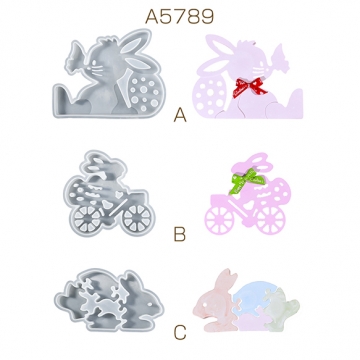 シリコンモールド レジンシリコンモールド うさぎ 装飾品（1ヶ）