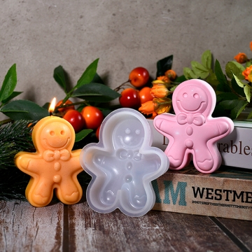 シリコンモールド レジンシリコンモールド ジンジャーブレッドマン（1ヶ）