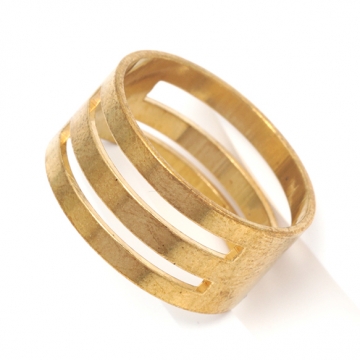 指カン 銅製 丸カンなどの開閉作業を軽減 利き手と逆の親指に装着 工具 約18mm（1ヶ）