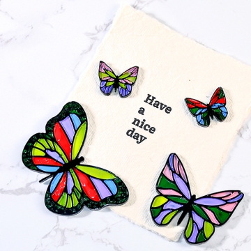 シリコンモールド レジンシリコンモールド 蝶（1ヶ）