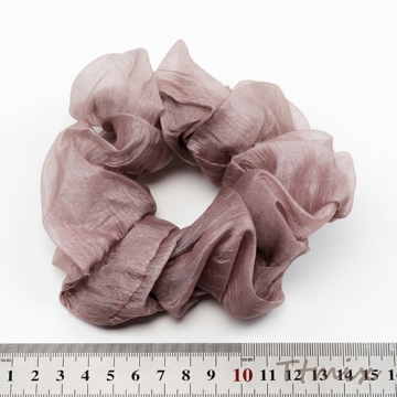 シュシュ 落ち着いたカラー 使いやすいデザイン 通勤 通学 おでかけ ヘアアレンジ ヘアゴム 髪飾り 髪アップ（1個）