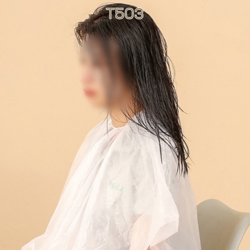 使い捨てケープ 毛染め カラーリングケープ 散髪ケープ ヘアカット 散髪マット カッティングクロス 透明シート（10ヶ）