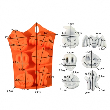 シリコンモールド レジンシリコンモールド ハロウィンカボチャ （1ヶ）