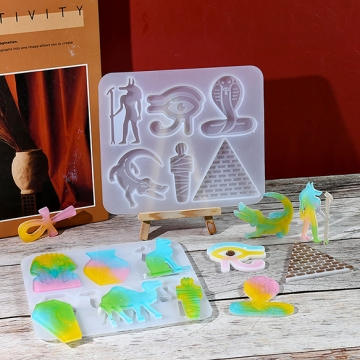 シリコンモールド レジンシリコンモールド エジプトのエレメントペンダント（1ヶ）