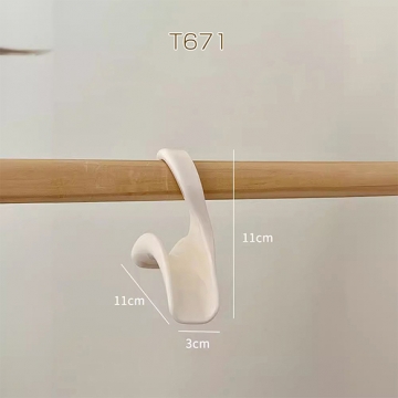 バッグハンガー バッグフック プラスチック製 帽子・スカーフ 跡が残りにくい 変形しにくい (1ヶ)