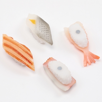 食品サンプルマグネット 冷蔵庫にくっつく おすし 握り寿司 ミニチュアフード 磁石 約3.3×5.3cm（1ヶ）