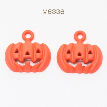 メタルチャーム かぼちゃ パンプキン オバケ ハロウィン メタルチャーム 約16×16mm（4ヶ）