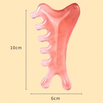 かっさ ピンク マッサージ 多機能 ツボ押し 顔まわり 首まわり 頭皮マッサージ（1ヶ）