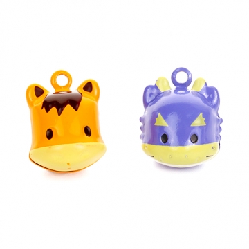 鈴パーツ 干支 動物 アニマル キーホルダー ストラップ制作におすすめ アクセサリー金具 全12種（2ヶ）