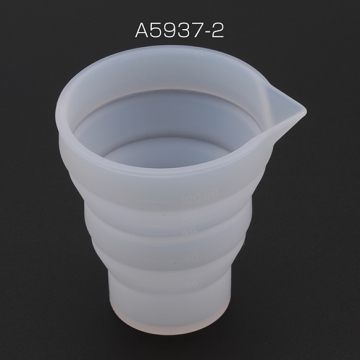 シリコンカップ 折りたたみ レジン キャンドル 石膏 接着剤 調色カップ 計量カップ 7.5×7.5cm（1ヶ）