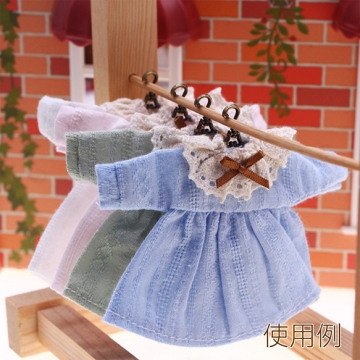 ミニチュアハンガー クマの模様付き 人形用 洋服ハンガー モールドール 約6.5cm（4ヶ）