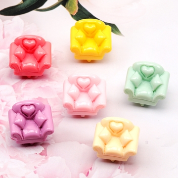 ミニチュア 椅子 イス ソファ チェア 装飾 小物 ドールハウス 樹脂パーツ 約20×22mm（4ヶ）