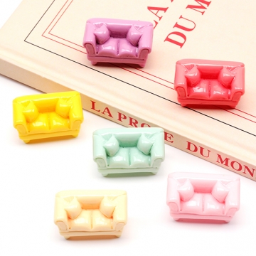 ミニチュア 椅子 イス ソファ チェア 装飾 小物 ドールハウス 樹脂パーツ 約18×29mm（4ヶ）