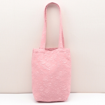 バケツトートバッグ 布 花柄プリント 内側ポケット付き ハンドバッグ サブバッグ お買物バッグ Size約10×26×30cm