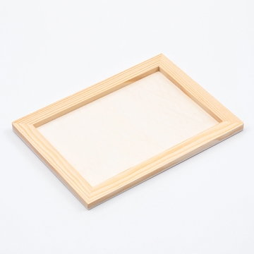 額縁 木製 無垢 浅めのフレーム DIYクラフト 粘土や絵画におすすめ 全4種（1ヶ）