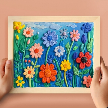 額縁 木製 無垢 浅めのフレーム DIYクラフト 粘土や絵画におすすめ 全4種（1ヶ）