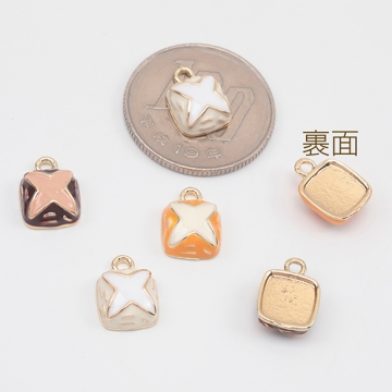 エポチャーム 椎茸モチーフ しいたけチャーム シイタケパーツ ミニチュア野菜 1カン 約9×12mm (2ヶ)