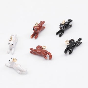 エポチャーム ウマ ポニー ネコ こねこ 動物 アニマル 馬チャーム 猫チャーム メタルチャーム 全6種（4ヶ）