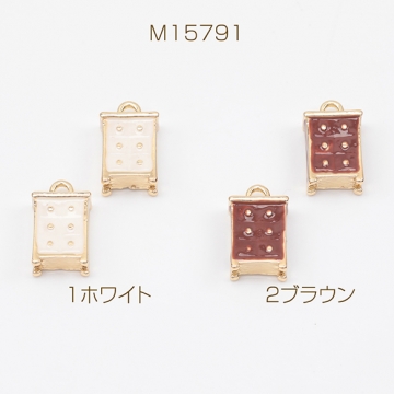 エポチャーム キャビネット タンス 収納家具 ミニチュア メタルチャーム 約7.5×12.5mm（4ヶ）