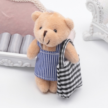 ドール用バッグ チェック柄 モールド―ル 人形用 ミニチュア 手さげ かばん ショルダーバッグ 全2種（1ヶ）