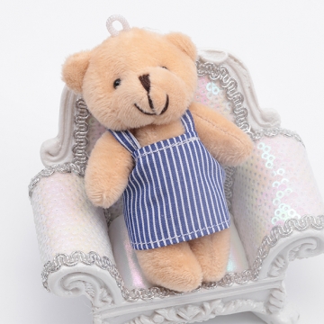 ドール用セットアップ ストライプ柄 ネイビー モールド―ル ぬいぐるみ 人形用 着せ替え ミニチュア（1セット）