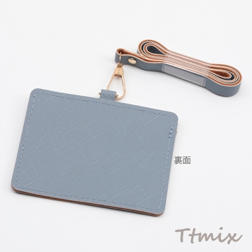 パスケース 横向き ストラップ付 ICカードケース IDカードケース 定期入れ カード入れ 約7.8×10cm（1ヶ）