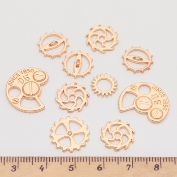 レジン封入パーツ ネジ ねじ 歯車 UVレジン メタルパーツ（10ヶ）※デザインはランダムです