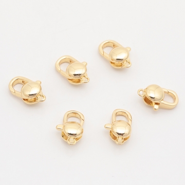 デザインカニカン ラウンド 光沢感 エンドパーツ 基礎金具 留め具 約7×11mm（2ヶ）