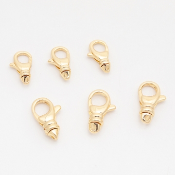 デザインカニカン 回転式 光沢感 エンドパーツ 基礎金具 留め具 約9×16mm（2ヶ）