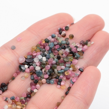 穴なし天然石さざれ さざれチップ ミックス カラフル レジン ネイルなどの制作におすすめ（1ケース(約10g)）