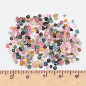 穴なし天然石さざれ さざれチップ ミックス カラフル レジン ネイルなどの制作におすすめ（1ケース(約10g)）