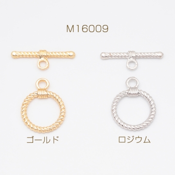 デザインマンテル 丸型 ネックレス ブレスレット 約16×21mm＆約23mm (2セット)