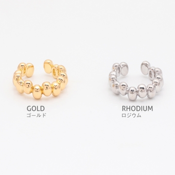 イヤーカフ 不規則 オーバル縦型 ピアスホール不要 片耳 両耳 耳飾り メタルイヤーカフ 約4×12mm（1ヶ）